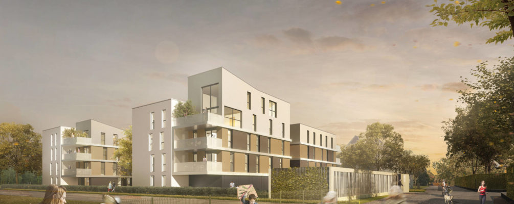 Lauréat du concours Habitat de l’Ill pour la construction <br> de 43 logements à illkirch (67)