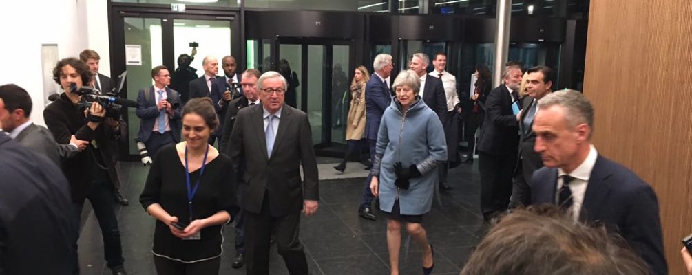 Theresa May au Parlement Européen à Strasbourg