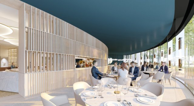restaurant, lounge et salon des députés du parlement européen