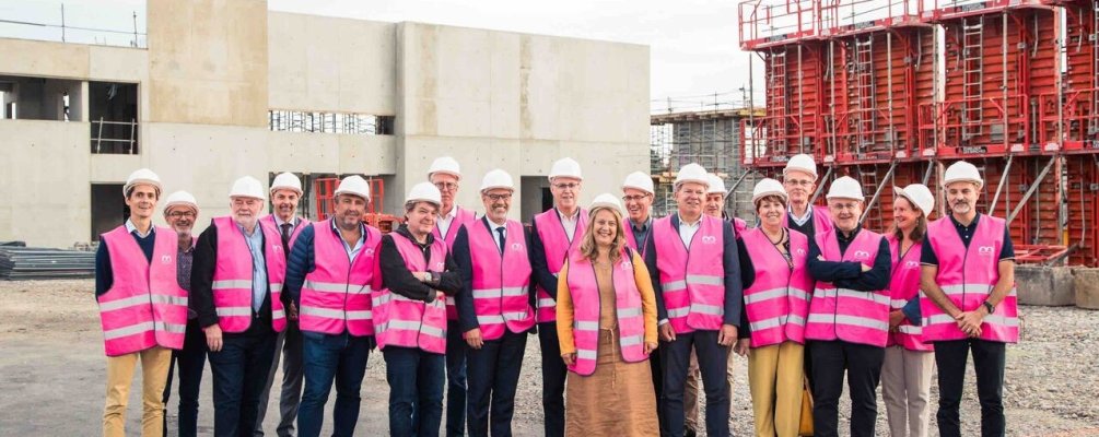 Visite du chantier de la nouvelle Hall 3000 au Parc Expo Mulhouse